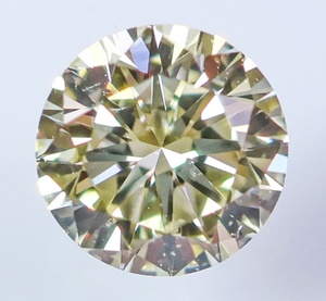 【１００円スタート】天然ダイヤ　0.393ct　UNDER N(VERY LIGHT YELLOW）（ナチュラルカラー）SI1　VERY GOOD