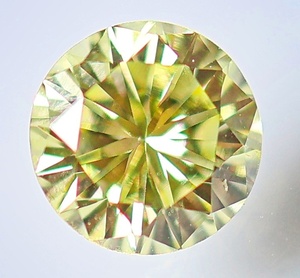 【１００円～】VS2！0.514ｃｔ 天然ダイヤ FANCY LIGHT YELLOW（ナチュラルカラー）