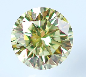 【１００円～】0.462ｃｔ 天然ダイヤ ライトイエロー（ナチュラルカラー）ＳＩ１ Very Good！