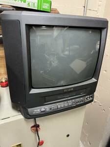 AIWA アイワ 14インチ テレビデオ VX-T14G9 VHS 98年製 リモコン付属 ビデオ一体型テレビ 
