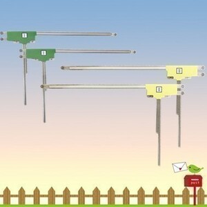 DATASYSTEM　HIT7700 フィルムアンテナ 4枚　地デジ　高感度　補修　交換　送料無料