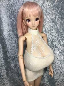 即決！！☆銀猫Plus☆ Doll用 マンモ ６０張乳、垂乳共通＋ＤＤ～ＤＤdy、チューブトップＯＰレースビブセット　白