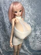 即決！！☆銀猫Plus☆ Doll用 マンモ５０極乳 ＋ＤＤ～ＤＤdy　チューブトップＯＰレースビブセット　白_画像1