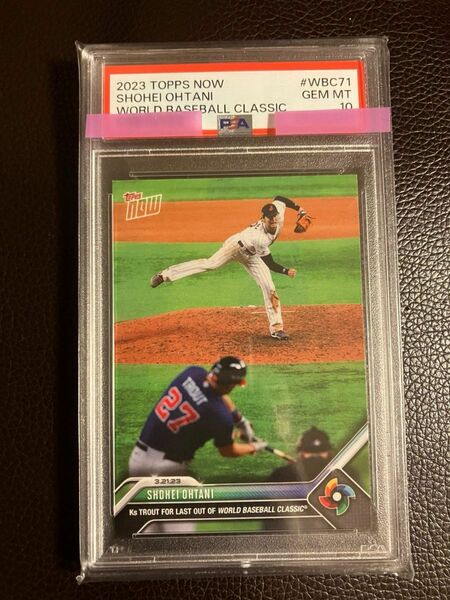 【PSA10】大谷翔平対マイク・トラウト　WBC決勝　Topps now #WBC71 NO1