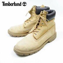 90s　8M表記　26㎝相当　Timberland　ティンバーランド　イエローブーツ　ワークブーツ　黒タグ　HIP HOP B-BOY　KING　IWGP/U9620_画像1