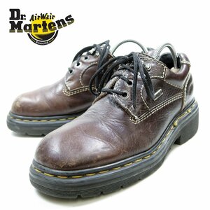 UK6　25cm相当　Dr.Martens　ドクターマーチン　3ホール＋1　シューズ　ブーツ　本革　ブラウン　茶色　訳アリ/U9695