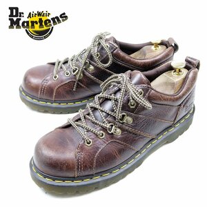 UK7　25cm相当　Dr.Martens　ドクターマーチン　4ホール＋2　レザーシューズ　ブラウン　茶 　ダイヤモンドソール /U9739