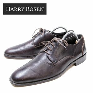 40表記　25cm相当　HARRY ROSEN　ハリーローゼン　プレーントゥ　ドレスシューズ　高級革靴ブランド　イタリア製　伊太利亜　ITALY/U9754