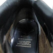 UK5　24cm相当　Dr.Martens　ドクターマーチン　4ホール＋3　ブーツ　ダークブラウン　茶　イエローステッチ　ワークブーツ/U9798_画像8