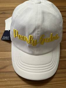 PEALRYGATETS 新品未使用 ロゴキャップ 白 ホワイト GOLF ゴルフウェア パーリーゲイツ タグ付き 帽子 CAP ゴルフキャップ