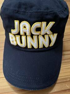JACK BUNNY ゴルフキャップ ワークキャップ 紺色 ジャックバニー GOLF ゴルフウェア 帽子 CAP キャップ帽子 うさぎ