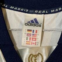 adidas 99-00 REAL MADRID レアルマドリード UCL 優勝 CHAMPIONS OF EUROPE Teka ユニフォーム L ポルトガル製 El Blanco_画像5