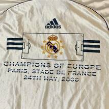 adidas 99-00 REAL MADRID レアルマドリード UCL 優勝 CHAMPIONS OF EUROPE Teka ユニフォーム L ポルトガル製 El Blanco_画像1