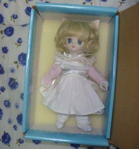  cotton. country star chibi cat bisque doll pink 