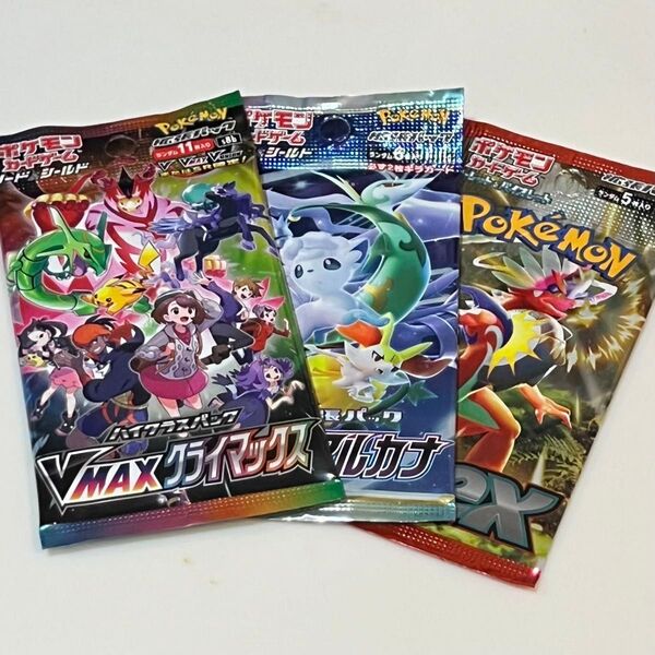 ポケモンカード3Pセット-Vwaxクライマックス、白熱のアルカナ、バイオレット