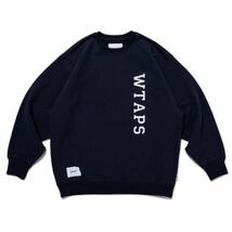 【新品】wtaps 23ss DESIGN 01 SWEATER COTTON COLLEGE 231ATDT-CSM02 NAVY LARGE neighborhood supreme_画像3