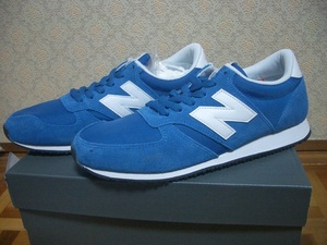 送料込 新品 NEW BALANCE ニューバランス U420BWN 26cm BLUE 送料無料