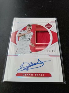 Panini2022 National Treasures D.Praet Belgium AUTO&Jersey/49 49枚限定直筆サイン