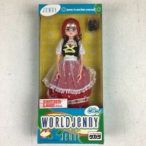 kk226 スイス ワールドジェニー ジェニー TAKARA タカラ 人形 ドール JENNY 着せ替え きせかえ 当時物 箱 パッケージ 未開封