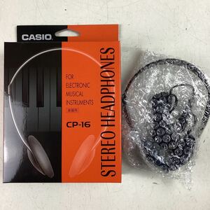 kk418 CASIO STEREO HEADPHONES CP-16 楽器用 変換プラグ付き カシオ ステレオ ヘッドフォン ヘッドホン デジタルピアノ用 