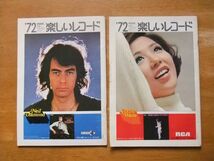 楽しいレコード　‘72WINTER　2冊　日本ビクター_画像2