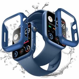 c-197 2021独創本当の完全防水】 Apple Watch Series 7 用 防水ケース IP67防水規格 実機検証(Series7 41mm, Light Blue 2pack)