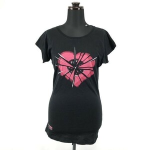 PARADISE OF LOVE by Swarovski short sleeves T-shirt [ lady's M degree / black / black ]*BG370
