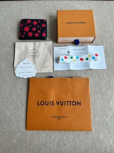 ★☆★美品 ルイ・ヴィトン LOUIS VUITTON 草間彌生 コラボ 天赦日 LV×YK ポルトフォイユ・スレンダー コンパクトウォレット M81902★☆★