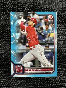 【499枚限定】 大谷翔平 2022 Topps Bowman Sky Blue Border #68 Shohei Ohtani MLB