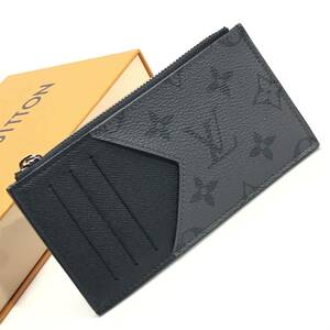 ★極美品／箱付★LOUIS VUITTON ルイヴィトン コインカード・ホルダー モノグラム・エクリプス・リバース ミニ財布 小銭／カード入 M69533