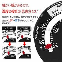 新品 薪ストーブ 温度計 0度～500度まで計測 暖炉 ストーブ コンロ グリル オーブン 焚火台 焚火 ピザ ピザ窯 キャンプ 釜_画像3