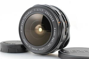 【美品 保障付 動作確認済】Pentax Asahi Fish Eye Takumar 17mm f/4 MF Lens for M42 ペンタックス フィッシュアイ タクマ― #Q6696