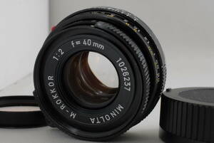 【美品 保障付 動作確認済】MINOLTA M ROKKOR 40mm f/2 Lens Leica M Mount for CL CLE ミノルタ ロッコール ライカ マウント #Q5827