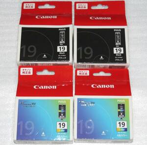 Canon キャノン　純正インク BCI-19　ブラック＆4色カラー 4本組　送料185円～