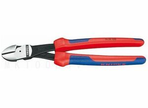 KNIPEX クニペックス 強力型斜ニッパー ベントタイプ 7422 250