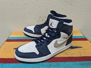 01年製！★オリジナル！ 　エア　ジョーダン　1 retro high co.jp 2001 紺×白×銀　3000足限定モデル！　air jordan 検索 low OG ダンク