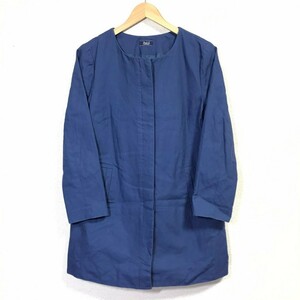 F9187dE PART2 BY JUNKO SHIMADA part 2BY Junko Shimada no color coat blue group lady's size 13 (L rank ) cotton coat 