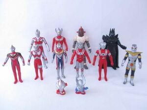 【中古品 同梱可】 フィギュア ソフビ　ウルトラマン 怪人 ウルトラマンレオ ウルトラマンタロウ他 12点グッズセット