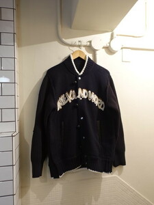 サカイ　sacai ニット　23SS Eric Haze Code Embroidery Knit 　ジャケット　ネイビー　23-02985M　サイズ2　