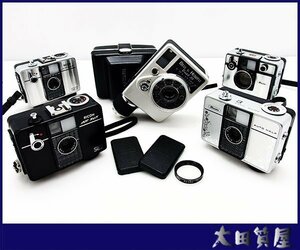 126)【BELL&HOWELL Dial 35 canon LENS 28mm 1：2.8/RICOH AUTO HALF E/SL/SE2】ハーフカメラ おまとめ シャッターOK ジャンク扱い★1円～