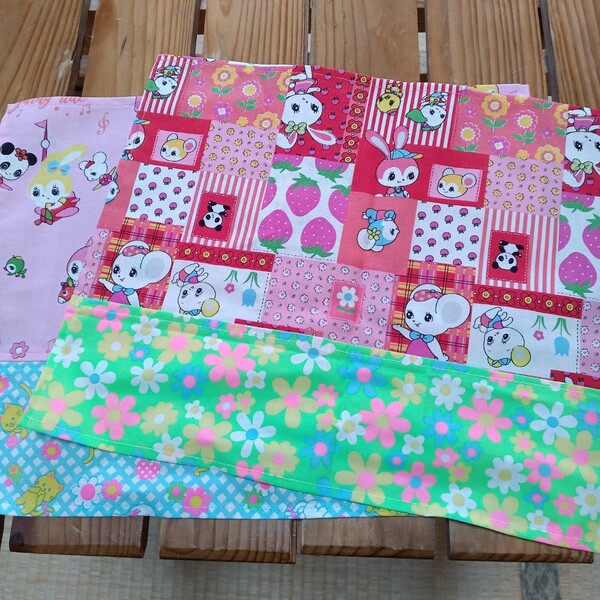 2-5N2N ハニーチューン ランチョンマット ランチマット ナフキン ランチクロスハンドメイド ピンクス pinks 昭和レトロ うさぎナフキン