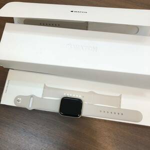 【使用品】☆Apple Watch Series 8 45MM GPS A2771☆Apple製品/ウォッチ/ペアリング解除済み/稼動品/ラバーバンド/完備品