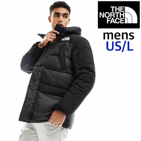 【海外限定】TNF ユニセックス メンズ　中綿ジャケット　ブラック　US/L