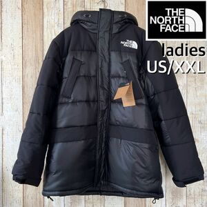 【海外限定】TNF ユニセックス レディース　中綿ジャケット　ブラック　3L