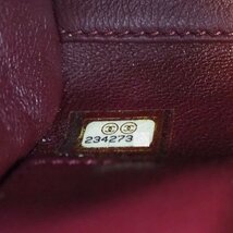 CHANEL シャネル レザー シェブロン ココマーク チェーン ショルダーバッグ ネイビー ケース・収納袋付 [59187]_画像5