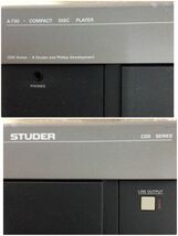 1523【簡易動作確認済】STUDER スチューダー CDプレーヤー A730 ウッドパネル オーディオ機器 機材_画像9