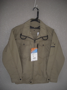 Bigborn air conditioning manner god clothes BK6037F M size full Harness for long sleeve jacket khaki color 