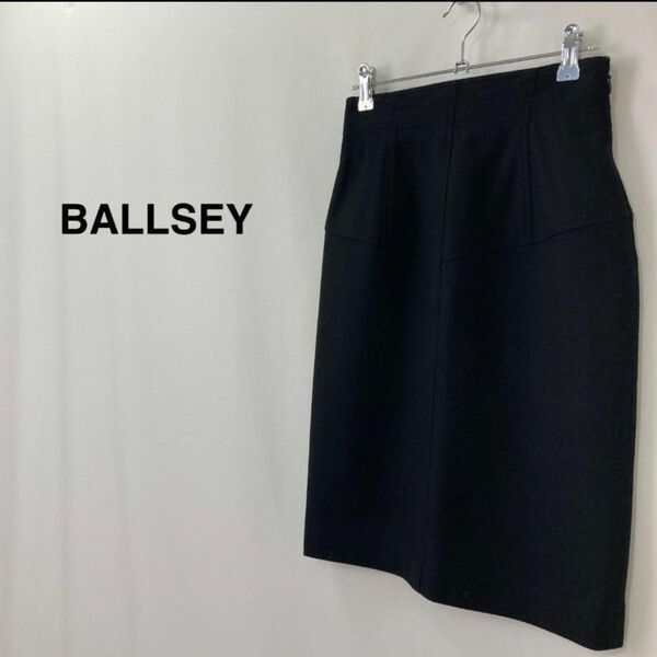 ★大人気★BALLSEY ウールタイトスカート ブラック レディース