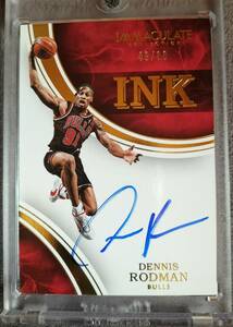 Dennis Rodman / 15-16 Panini Immaculate Collection INK auto /60 Chicago Bulls