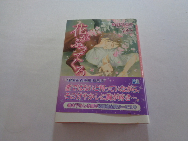 BL　小説　花がふってくる　　著者：崎谷はるひ イラスト：今市子　【文庫本】
